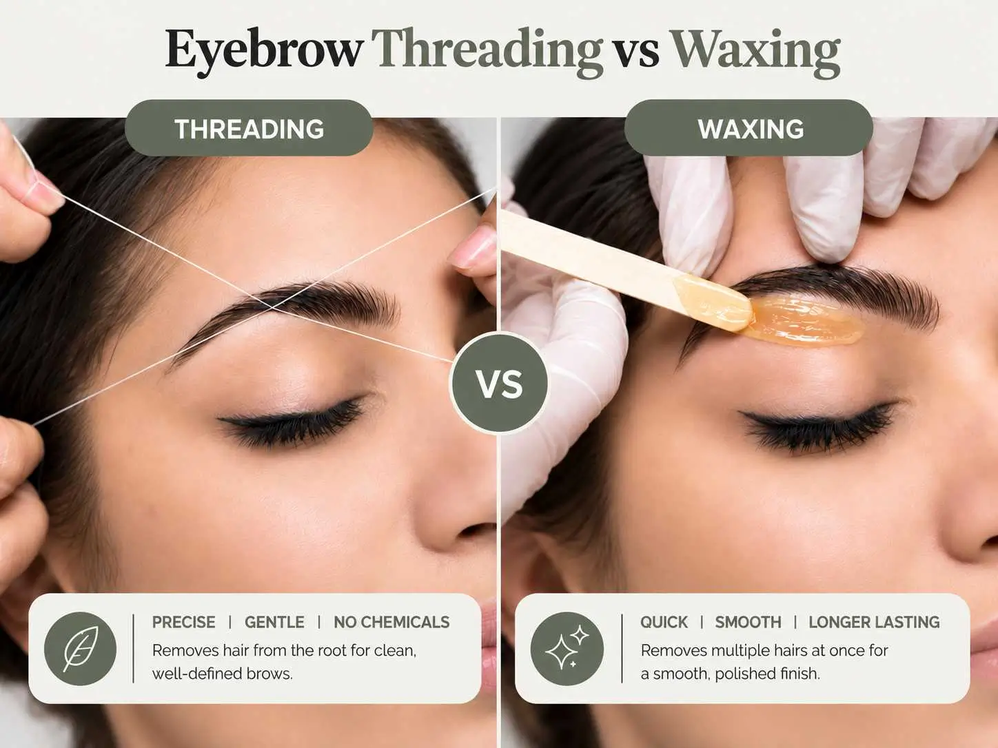 Eyebrow Threading vs Waxing